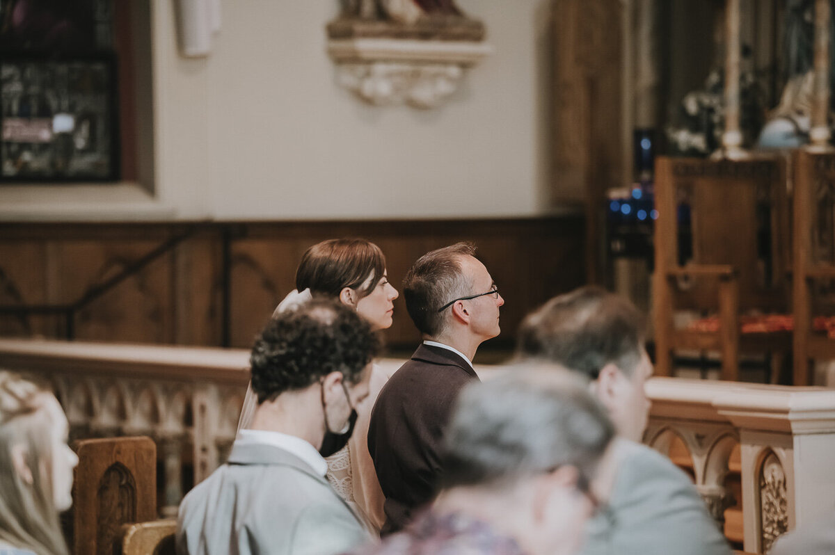 the bride and groom at a wedding ceremony