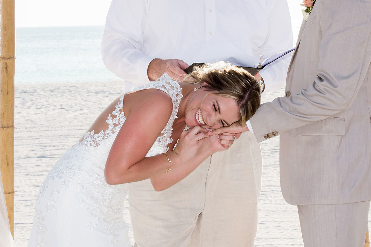 hilton marco island beach wedding photo
