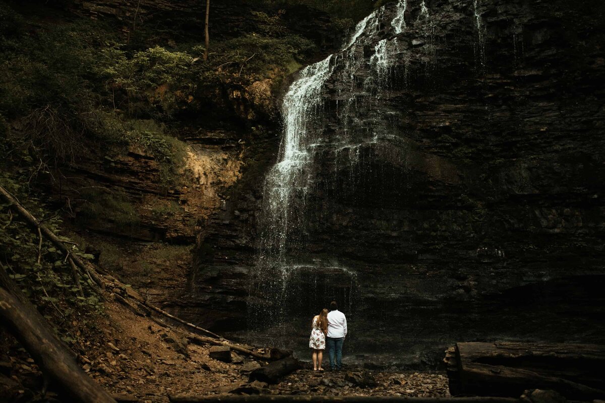 Hamilton Waterfall Couple Engagement