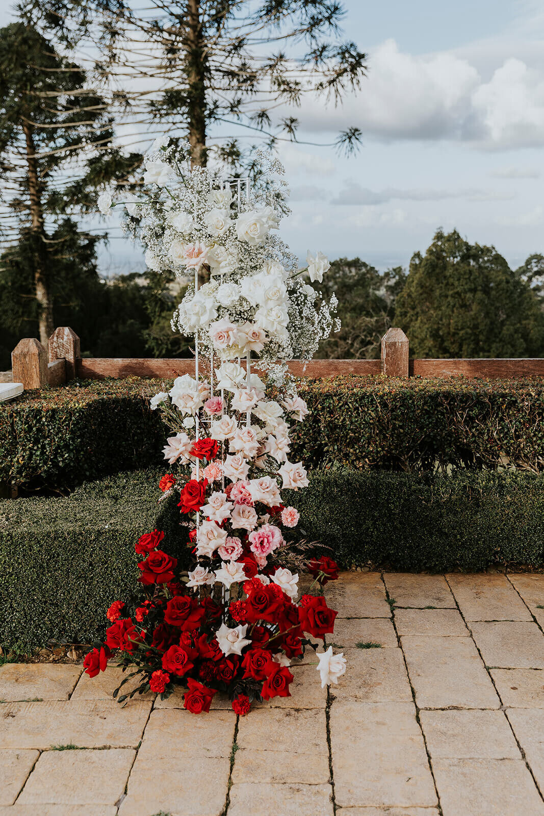 Modern and romantic ceremony flowers Sunshine Coast