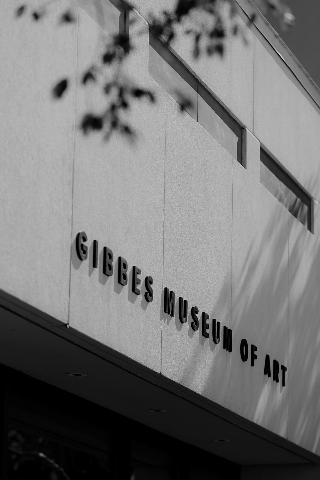 The Gibbes Museum of Art sign at garden entrance