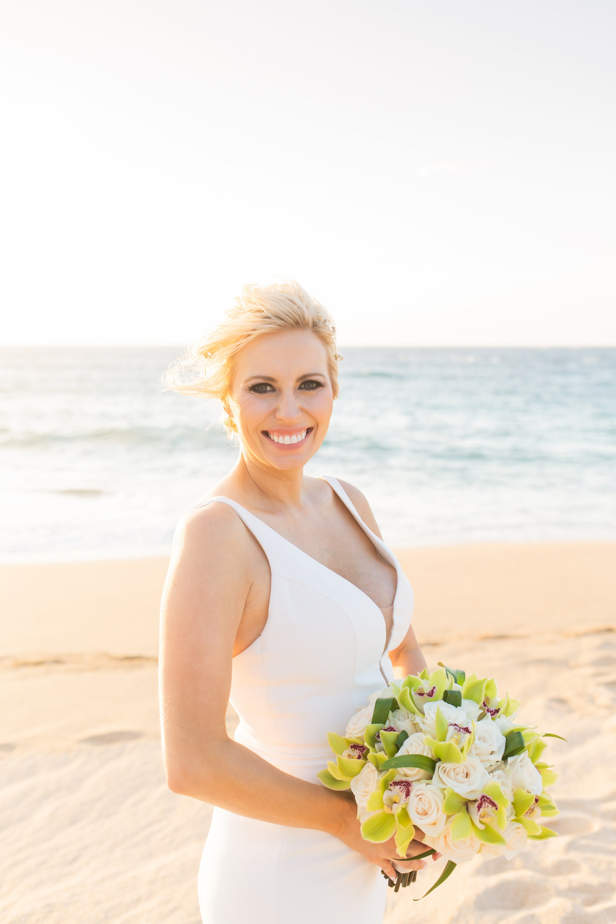 Maui wedding photography - bride with bouquet