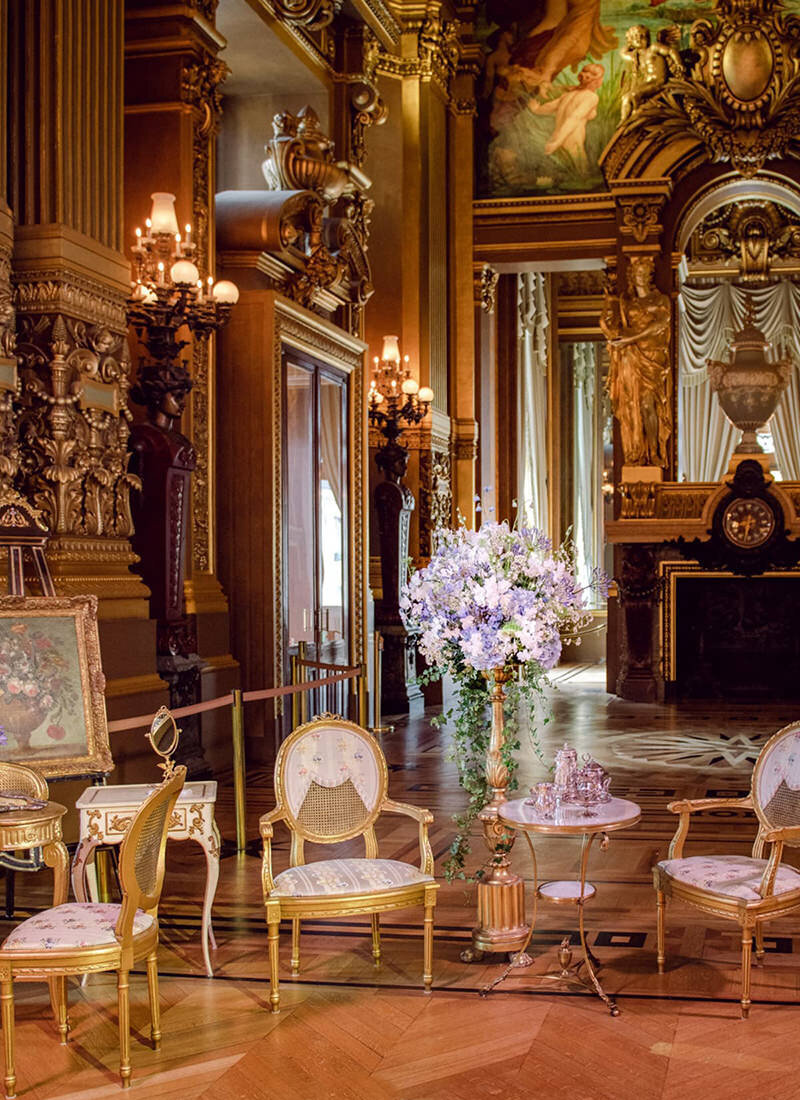Opera Garnier Reception Marie Antoinette Theme Wedding16