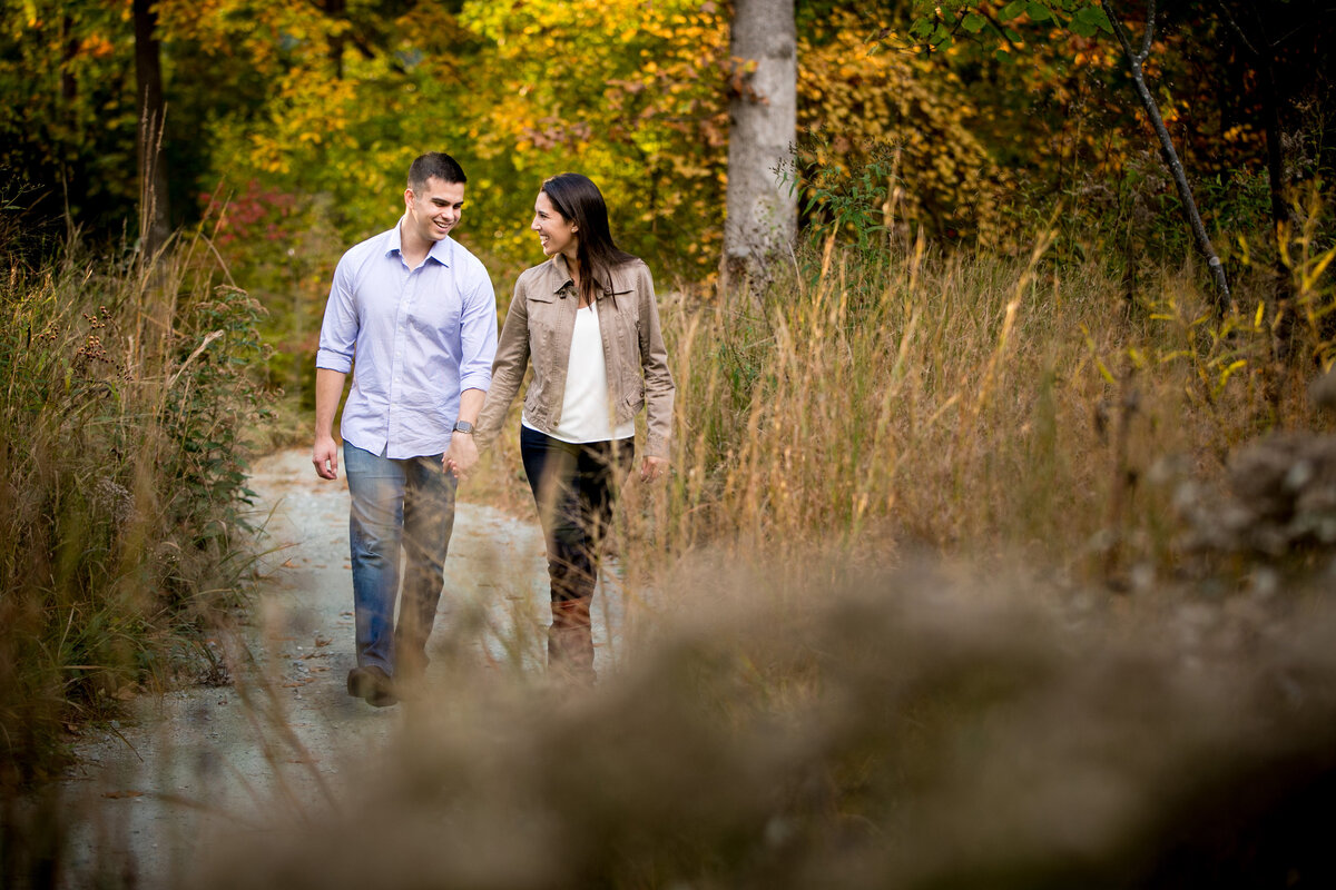 An engagement session at Duke Gardens in Durahm, North Carolina