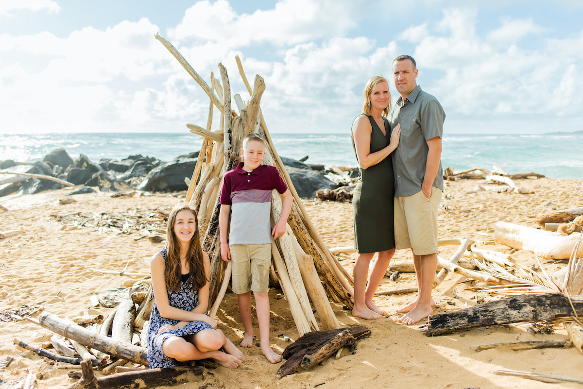 Beautiful family portraits in Kauai