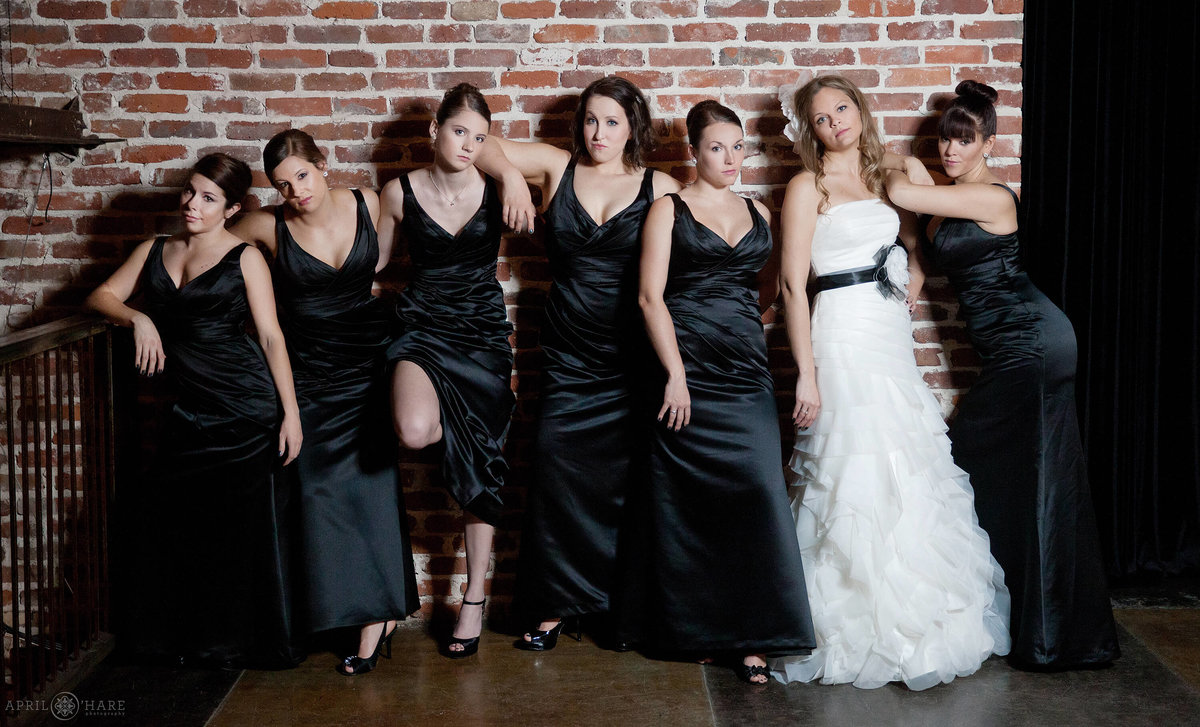 Bridesmaids Movie Wedding photo recreation at Mile High Station