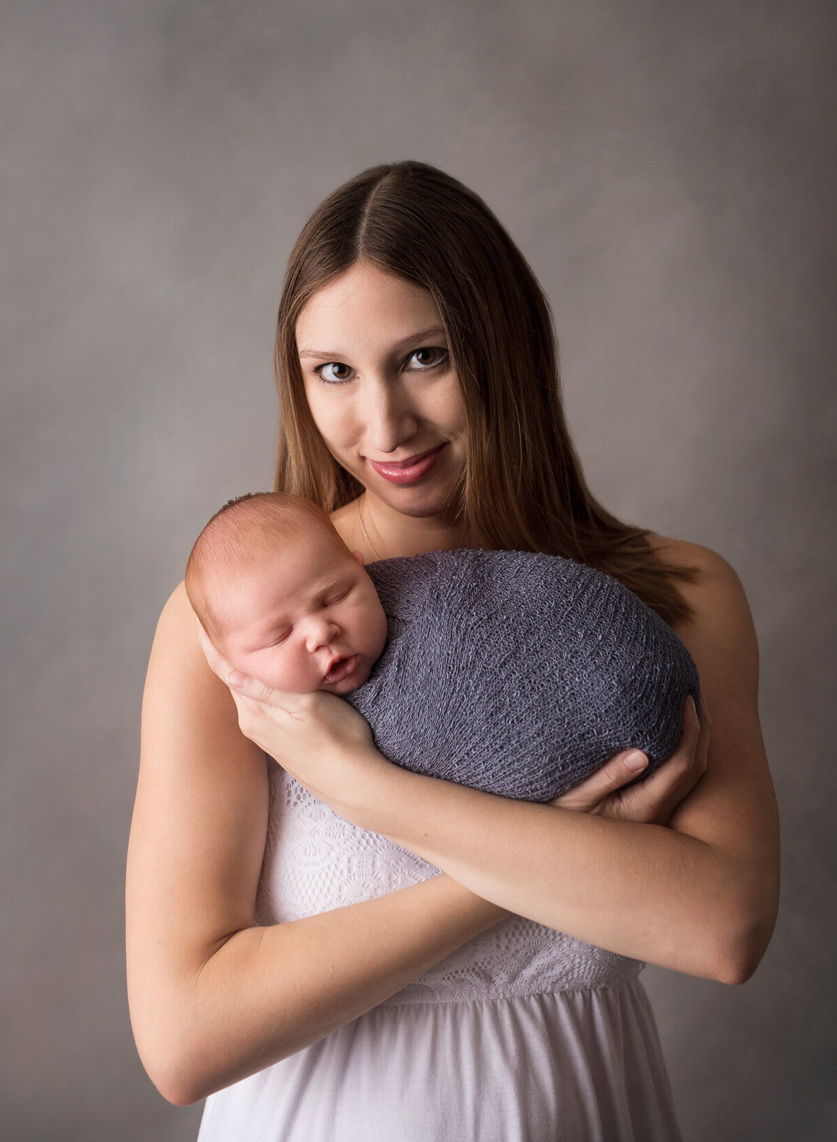 Newborn and Mom portrait in Houston