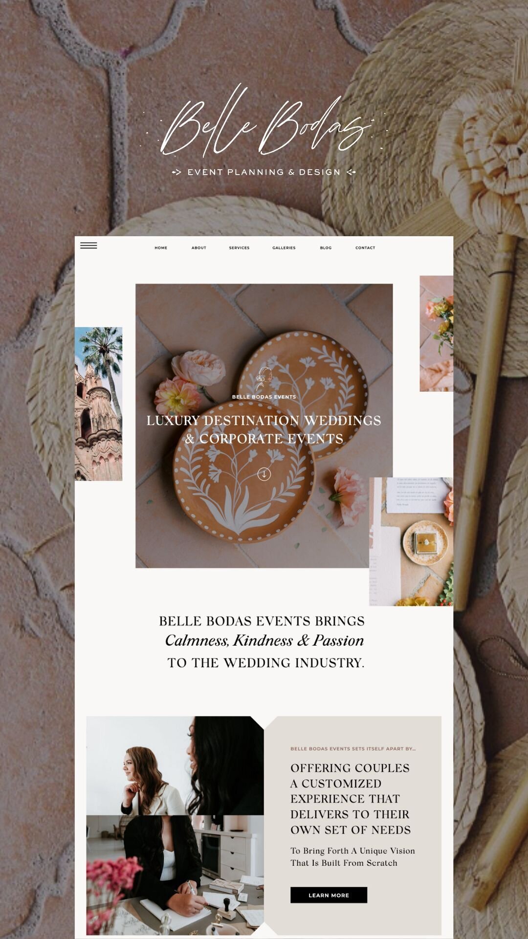Foil & Ink branding & web design for Belle bodas events (2)
