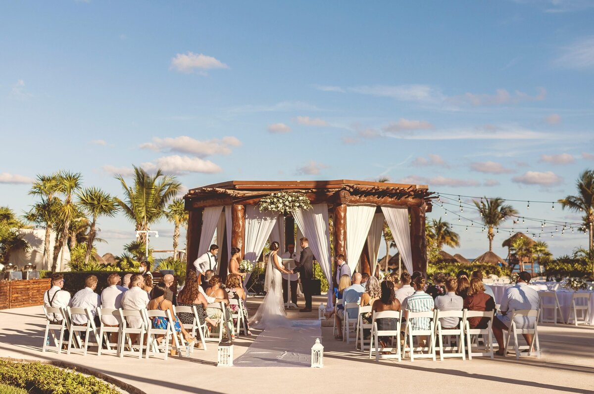 Wedding ceremony at Secrets Riviera Maya wedding