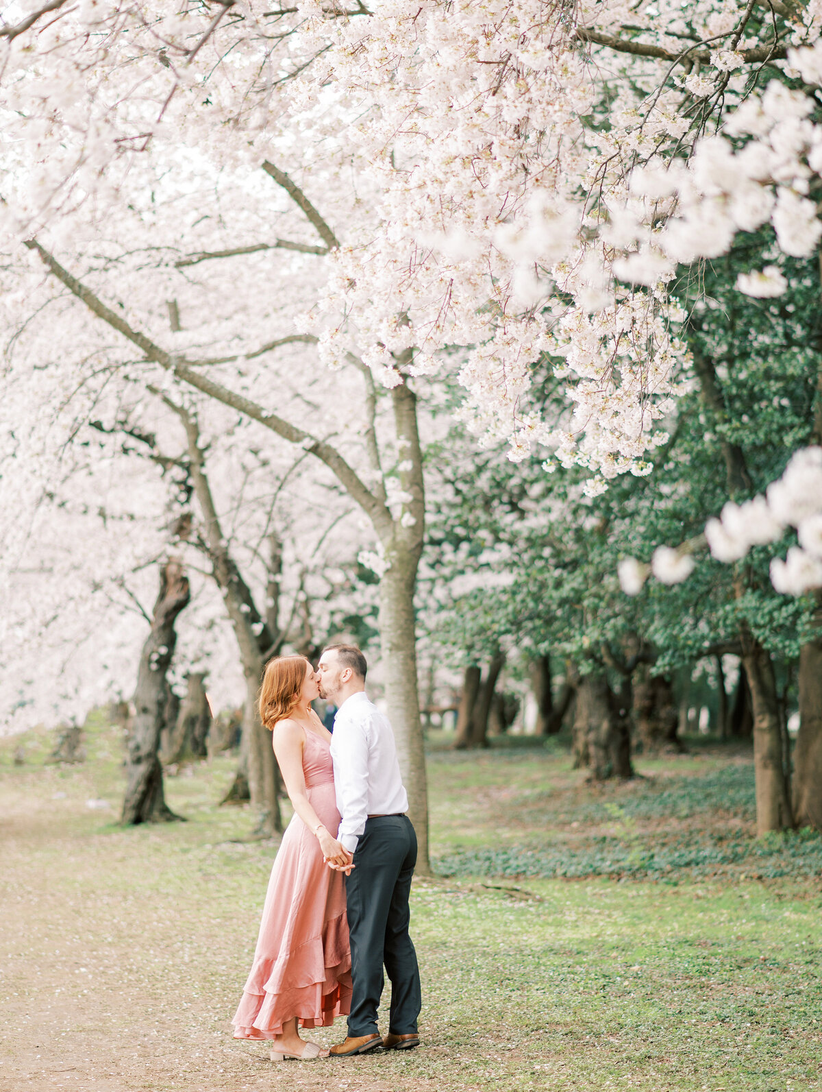 Cherry blossom engagement