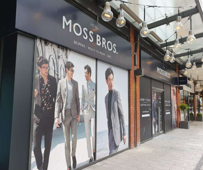External Signage for Moss Bros