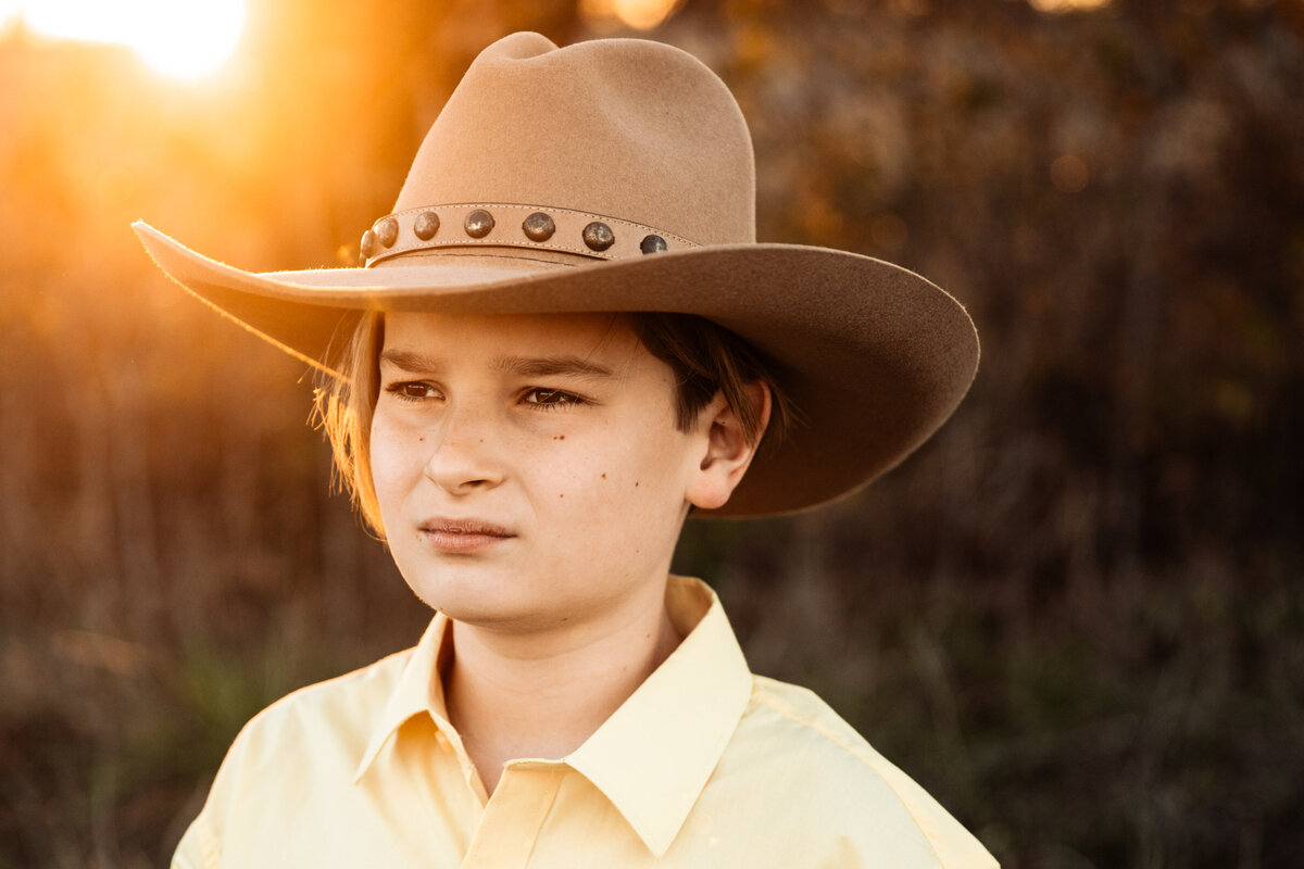 Young Sunset Cowboy