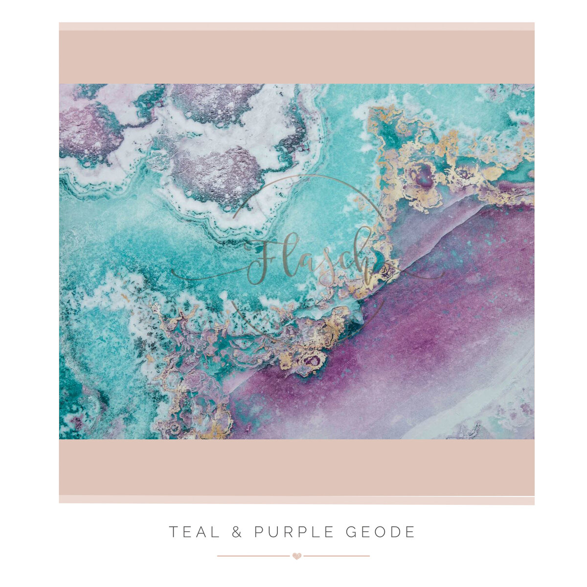 Teal & Purple Geode
