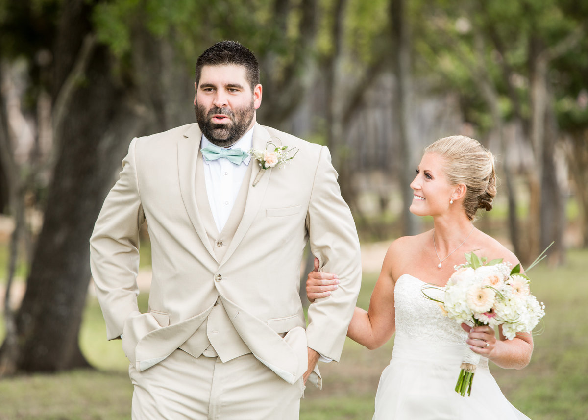 Ma Maison wedding photographer first look bride groom natural moment 2550 Bell Springs Rd, Dripping Springs, TX 78620
