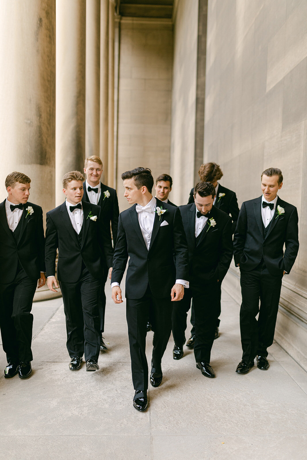 Elegant wedding ceremony at the Carnegie Museum of Natural History in Pittsburgh