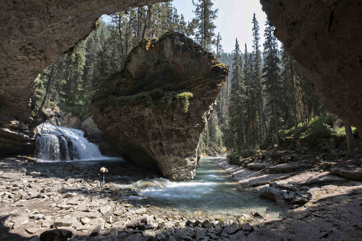 Explorer Finds Waterfall in middle of Forest