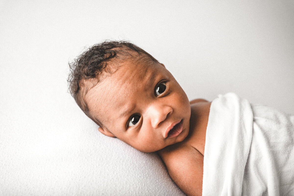black Fayetteville Newborn photographer
