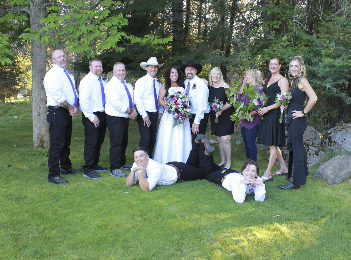 Bayview Idaho Wedding Party at the Bayview community center
