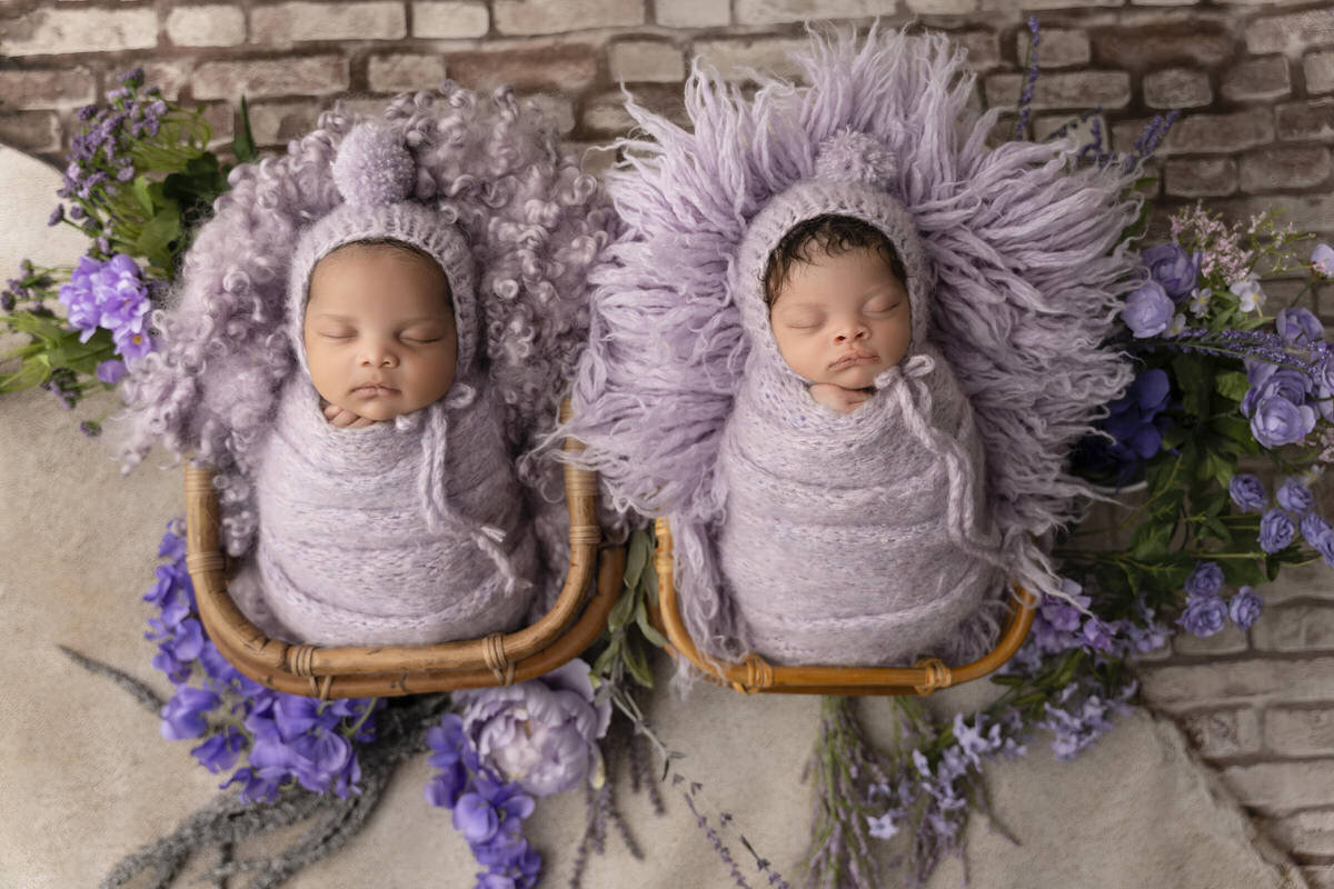 39 Charlotte newborn photographer with twins