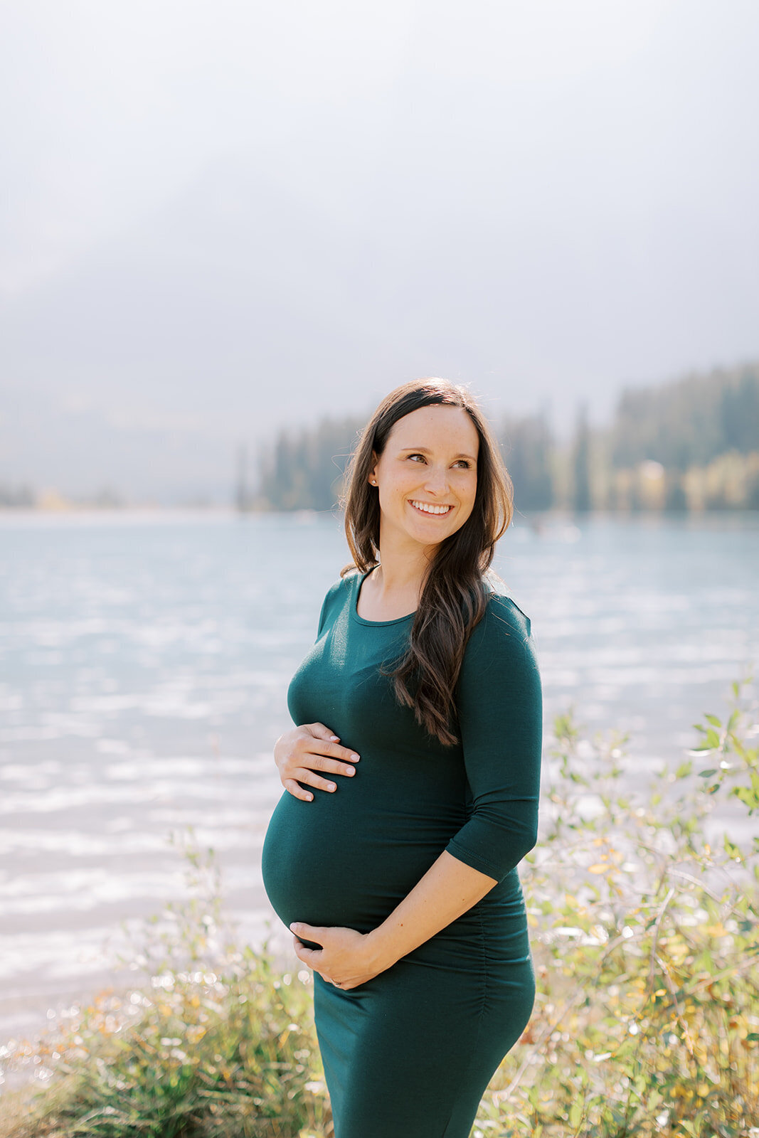 Madison & Travis - Canmore Maternity Session_063_websize