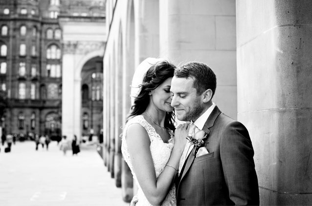 Bride and Groom at Manchester City Library