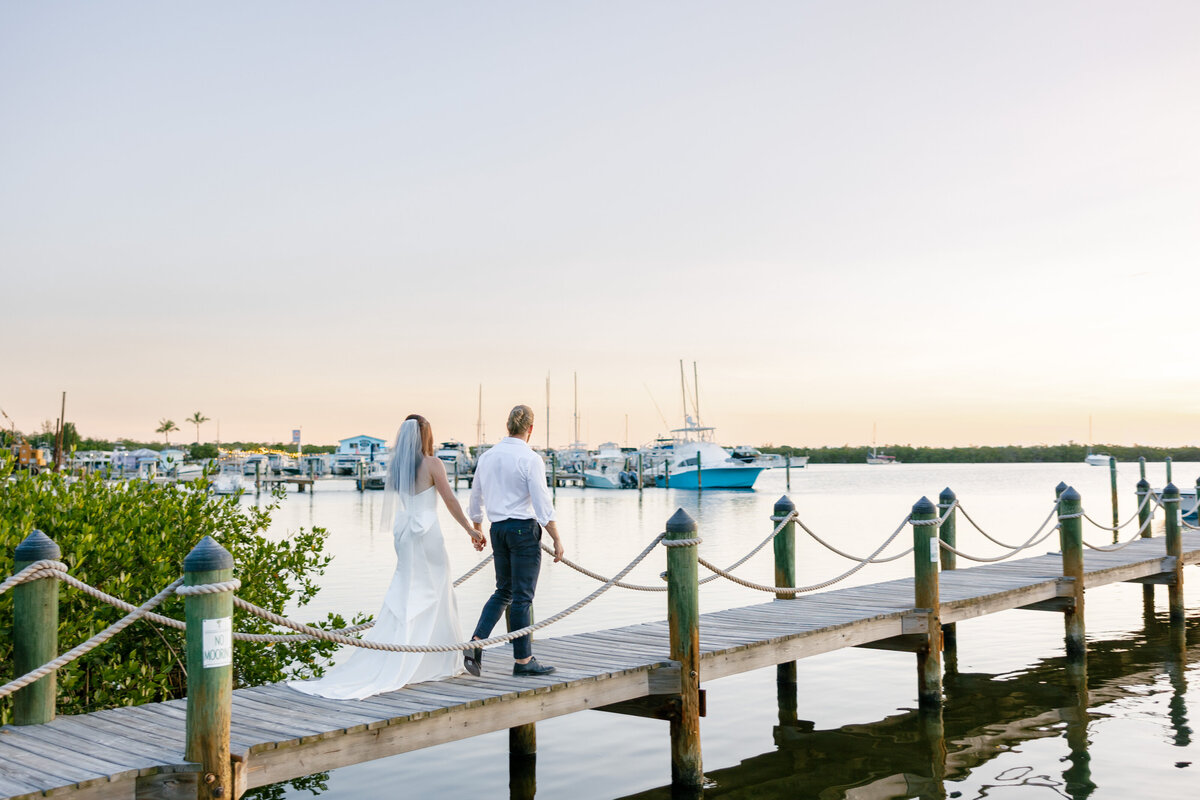 Sunset Bride and Groom Photos  in Key Largo