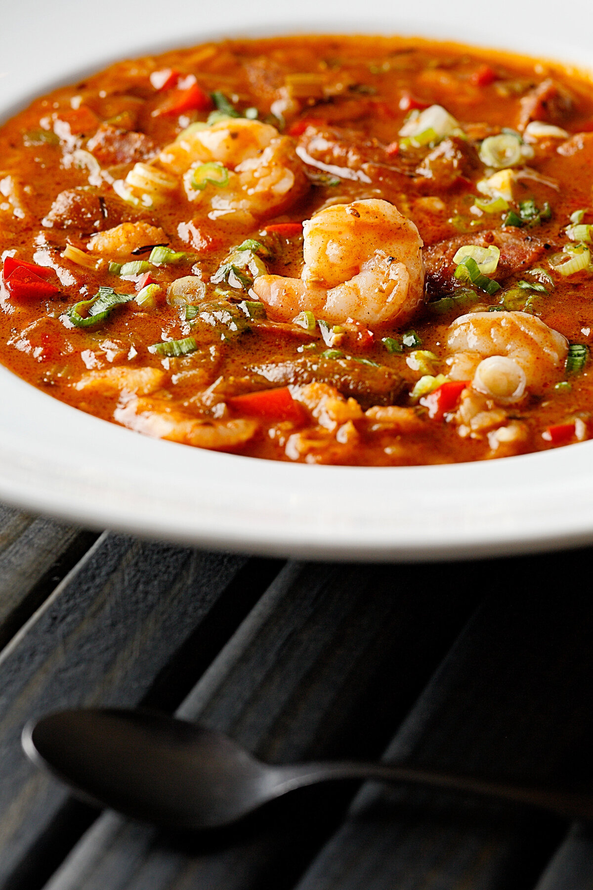 A bowl of shrimp jambalaya