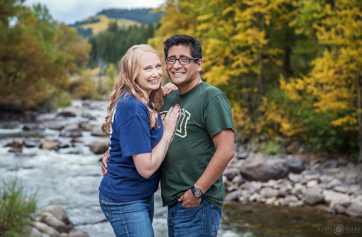 Beaver Creek Engagement Photography in the fall in Colorado