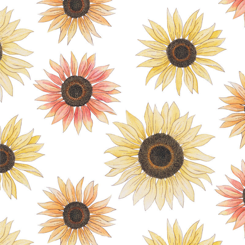 colorful sunflower pattern design