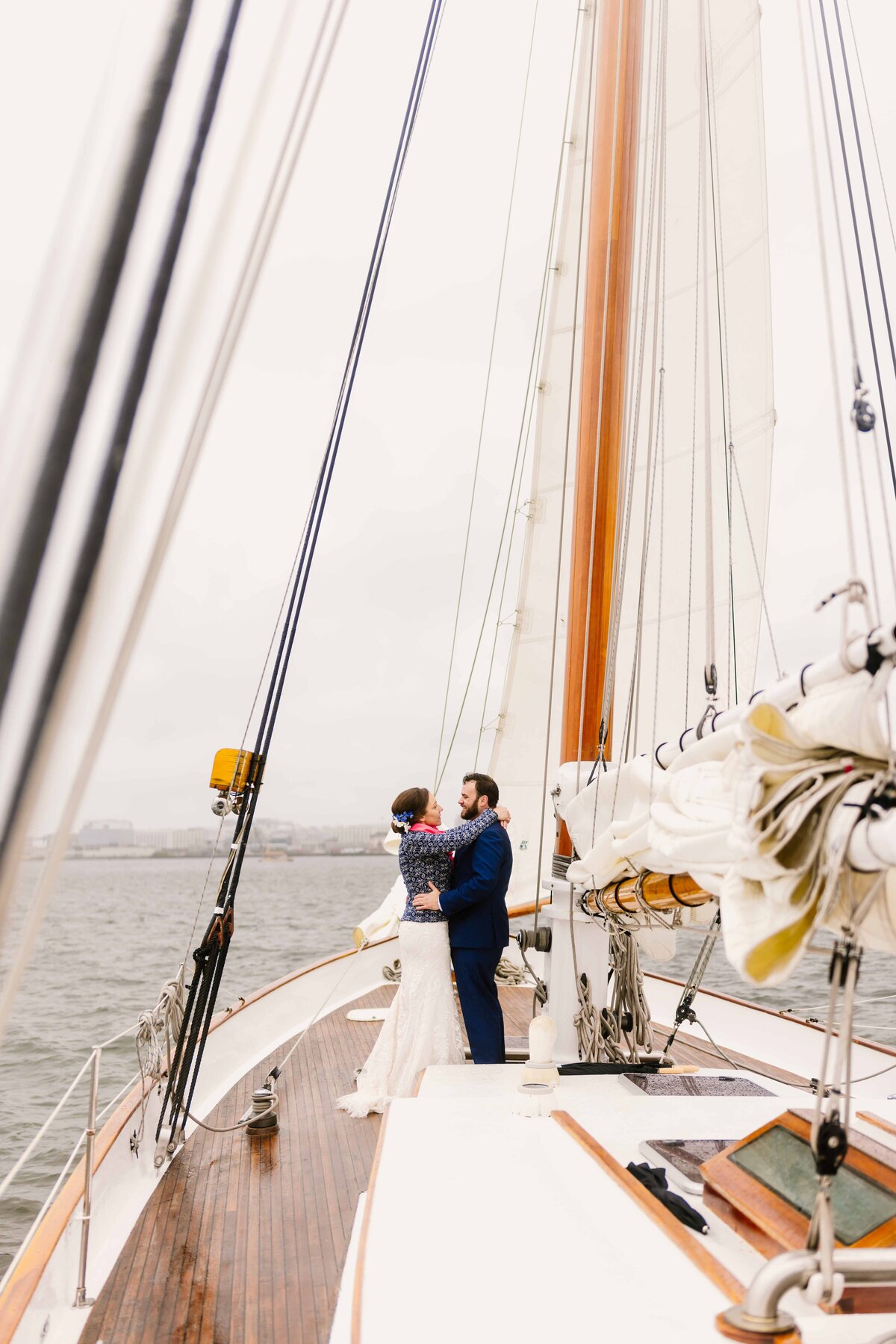 boston classic harbor line wedding sailboat portraits