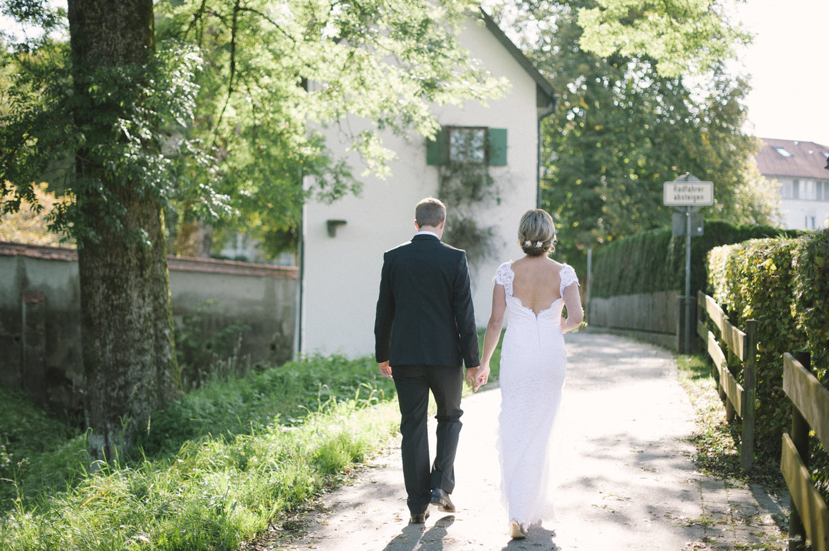summer wedding isny bavarian alps bride and groom