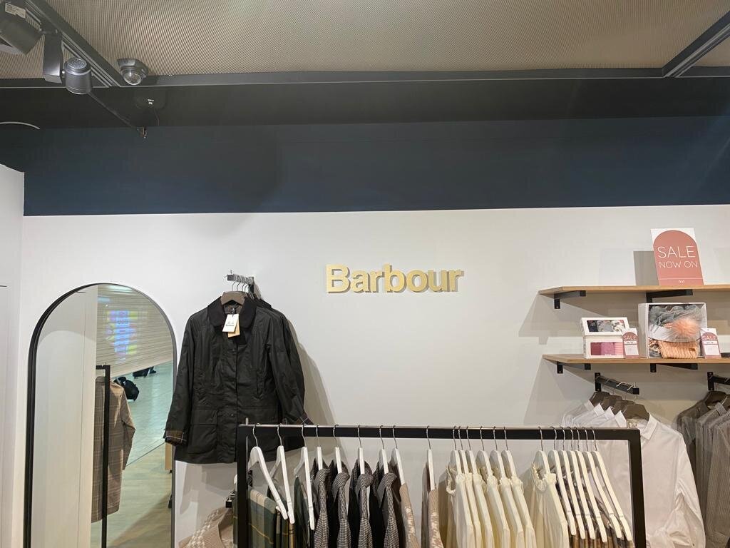 Internal Signage for Barbour