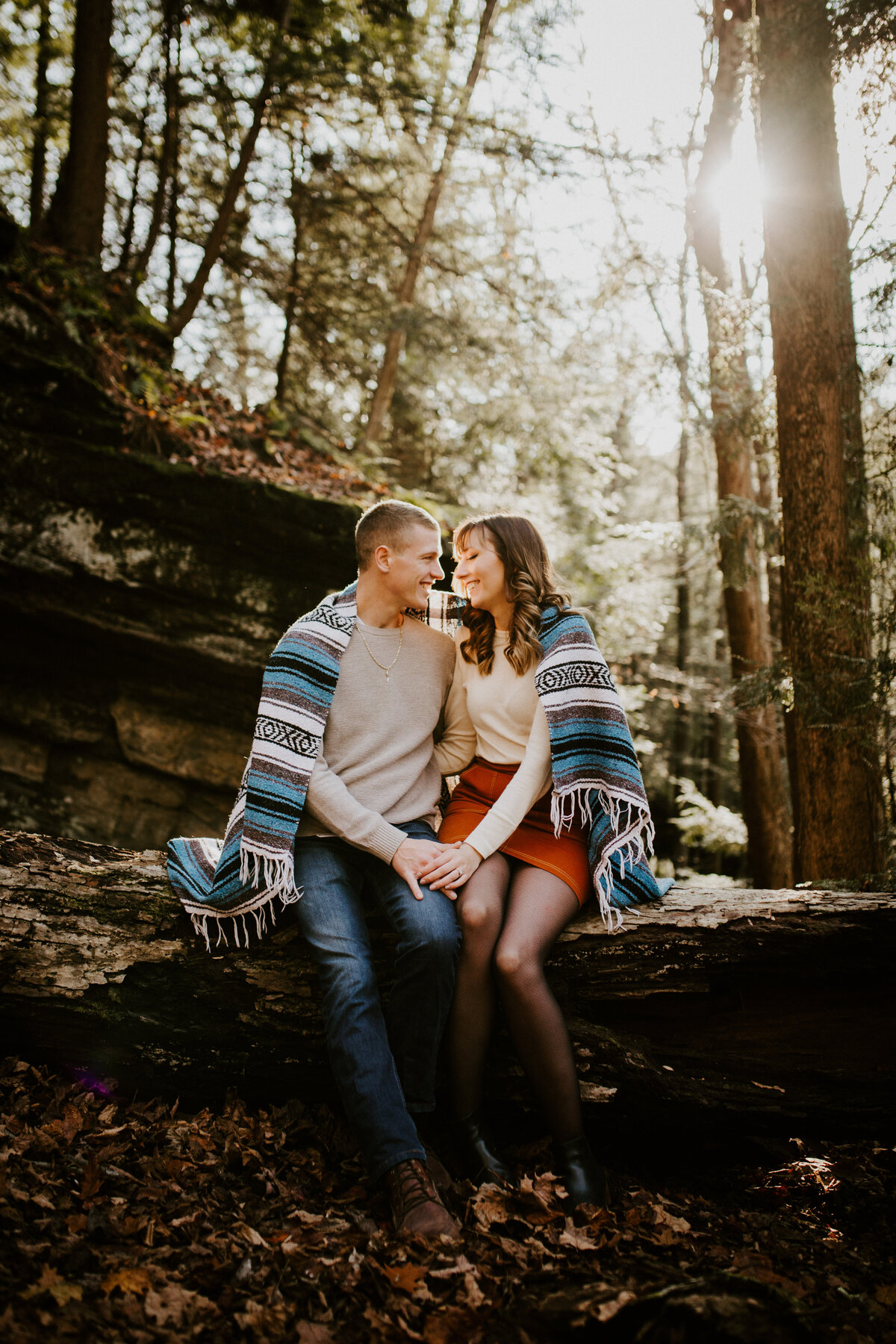 Pittsburgh engagement photographer McConnells Mills State Park