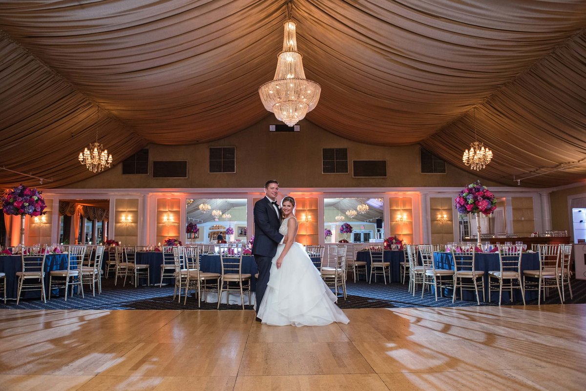 Bride and groom room shot at Bridgeview Yacht Club