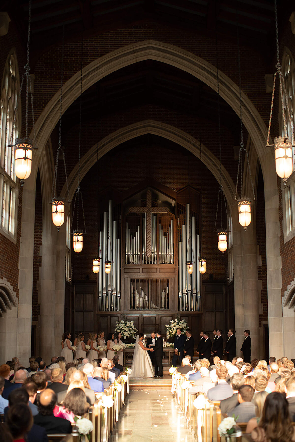 Wightman Chapel wedding ceremony