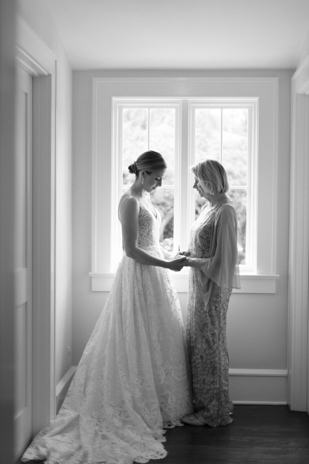 Beautiful window light before wedding ceremony, captured by Orlando Wedding Photographer