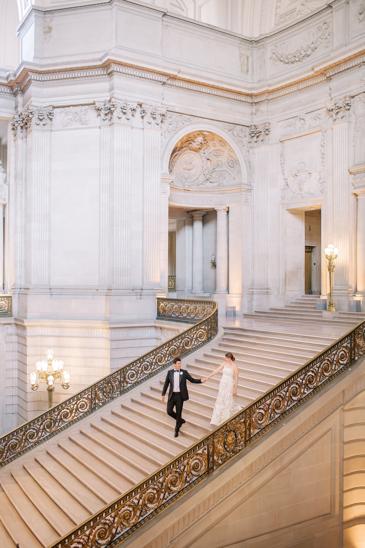 SF City Hall Wedding Oscar de la Renta Dress-13