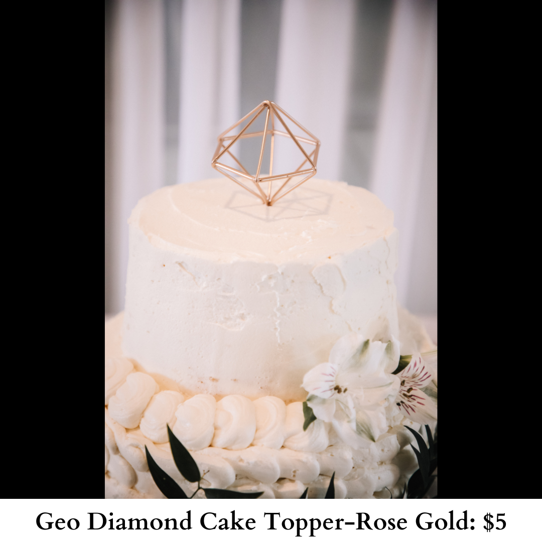 Geo Diamond Cake Topper-623