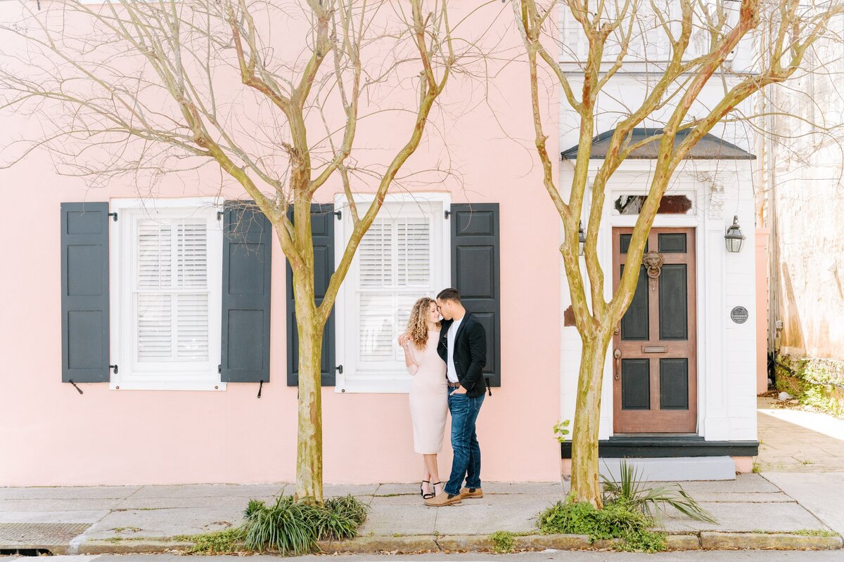 Downtown Charleston Pink Figgy Engagement Session_0022
