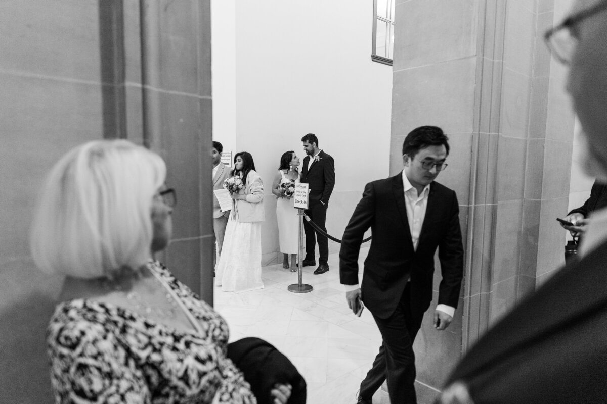 SF City Hall Wedding with Cutout Dress-19