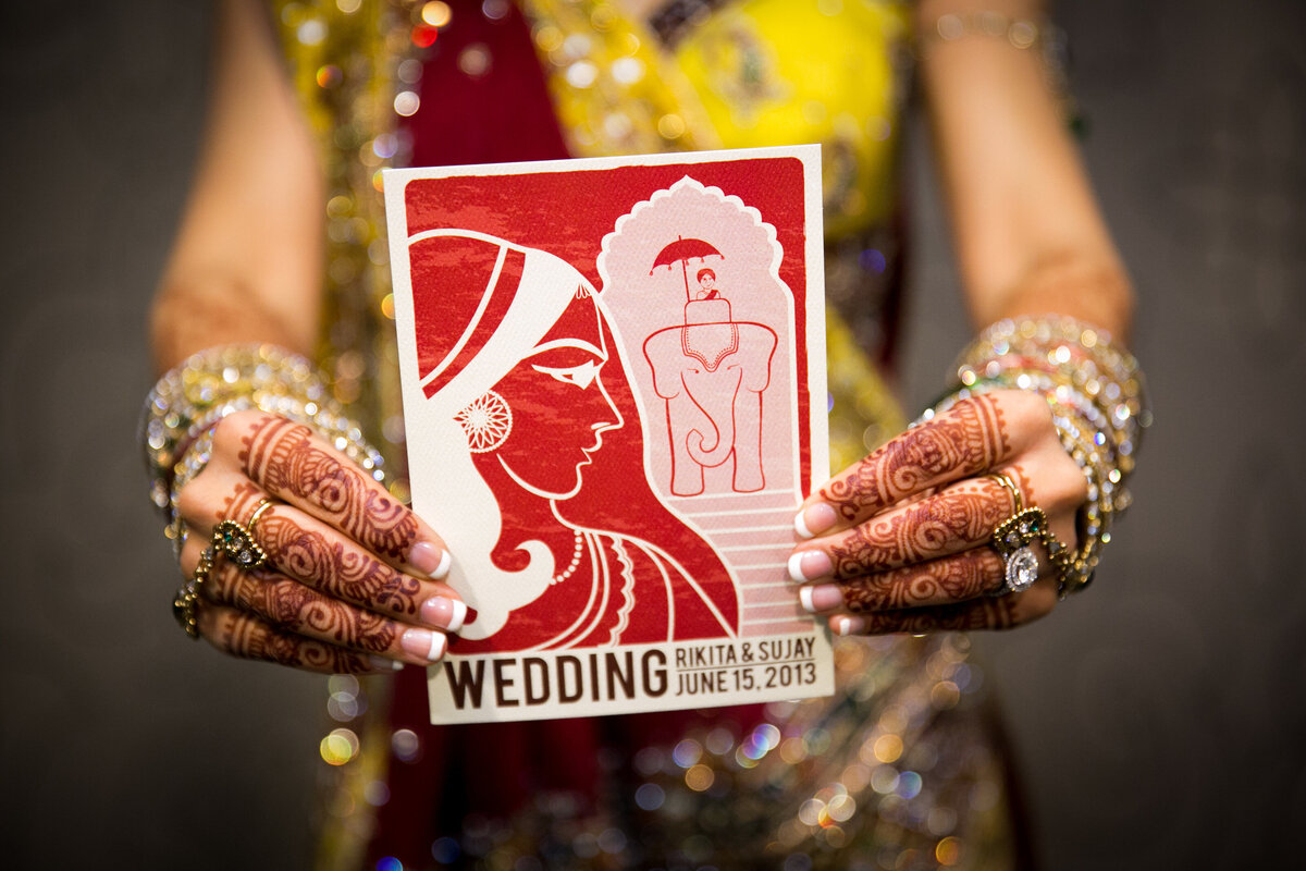 Modern Indian Wedding Invitation