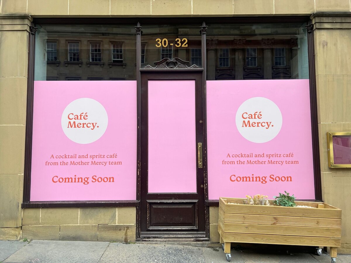 ellis-signs-pink-window-graphics-mother-mercy-newcastle-gateshead-north-east