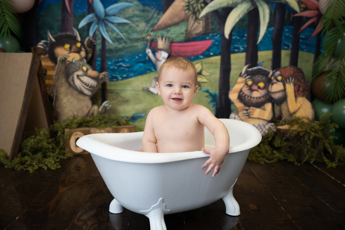 35 wild things one year old photo session