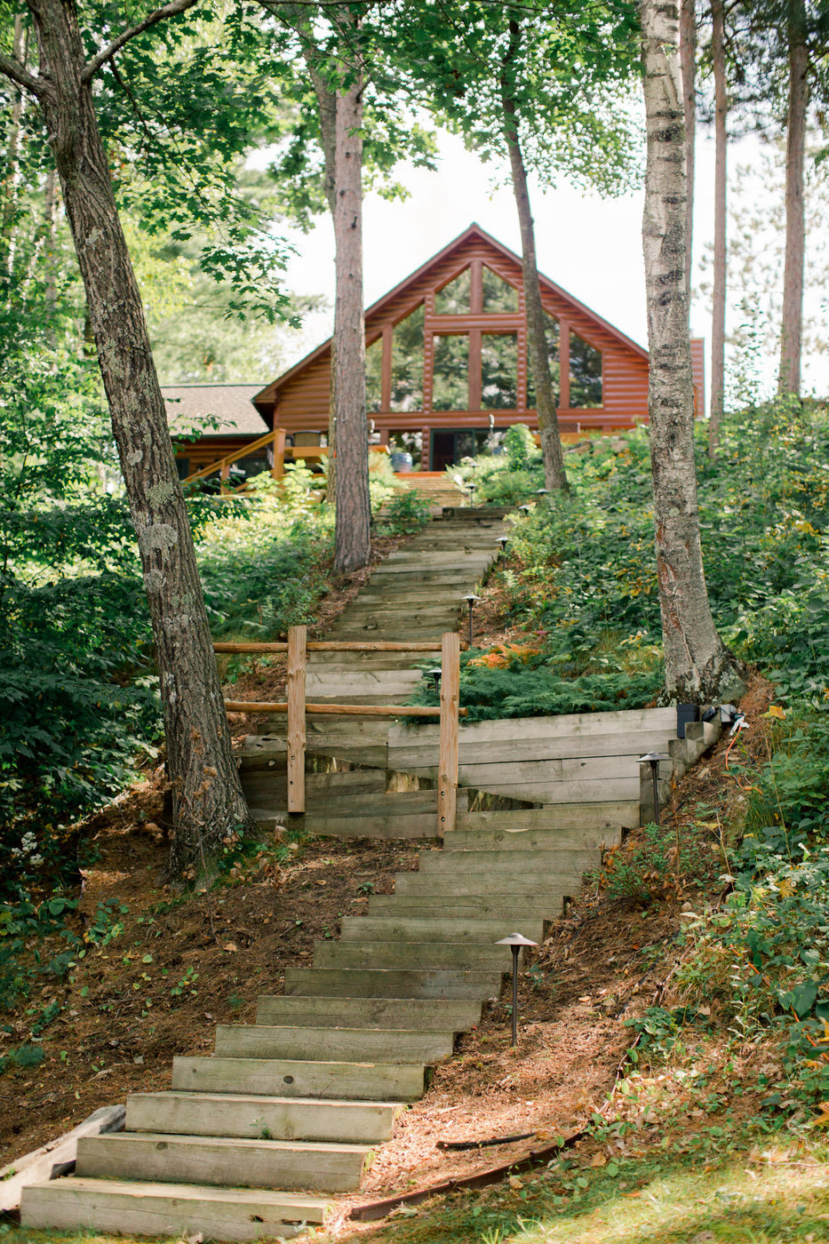 steps up to gull lake home