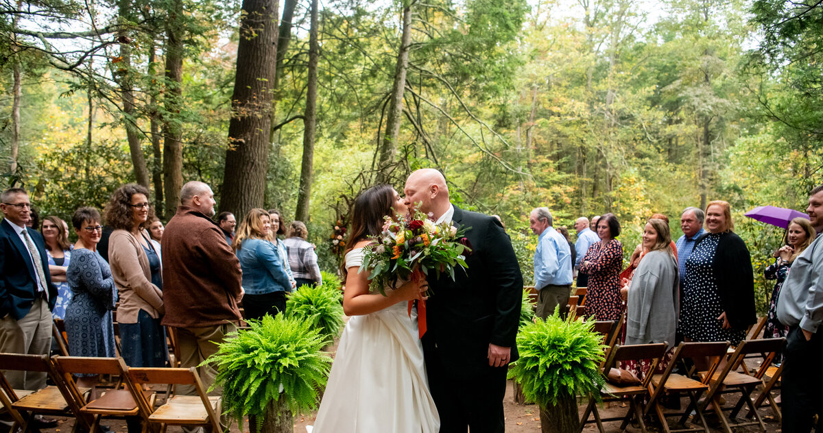 pump house first kiss wedding