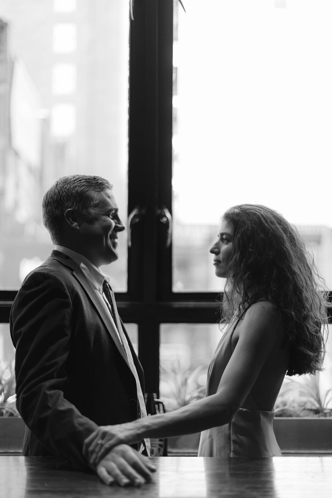 rooftop bar engagement photos nyc