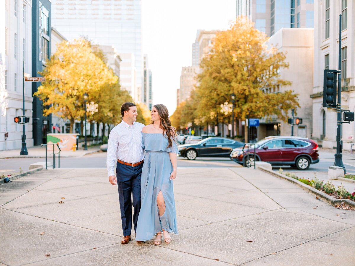 Downtown Raleigh NC Fall Engagement Session_0015