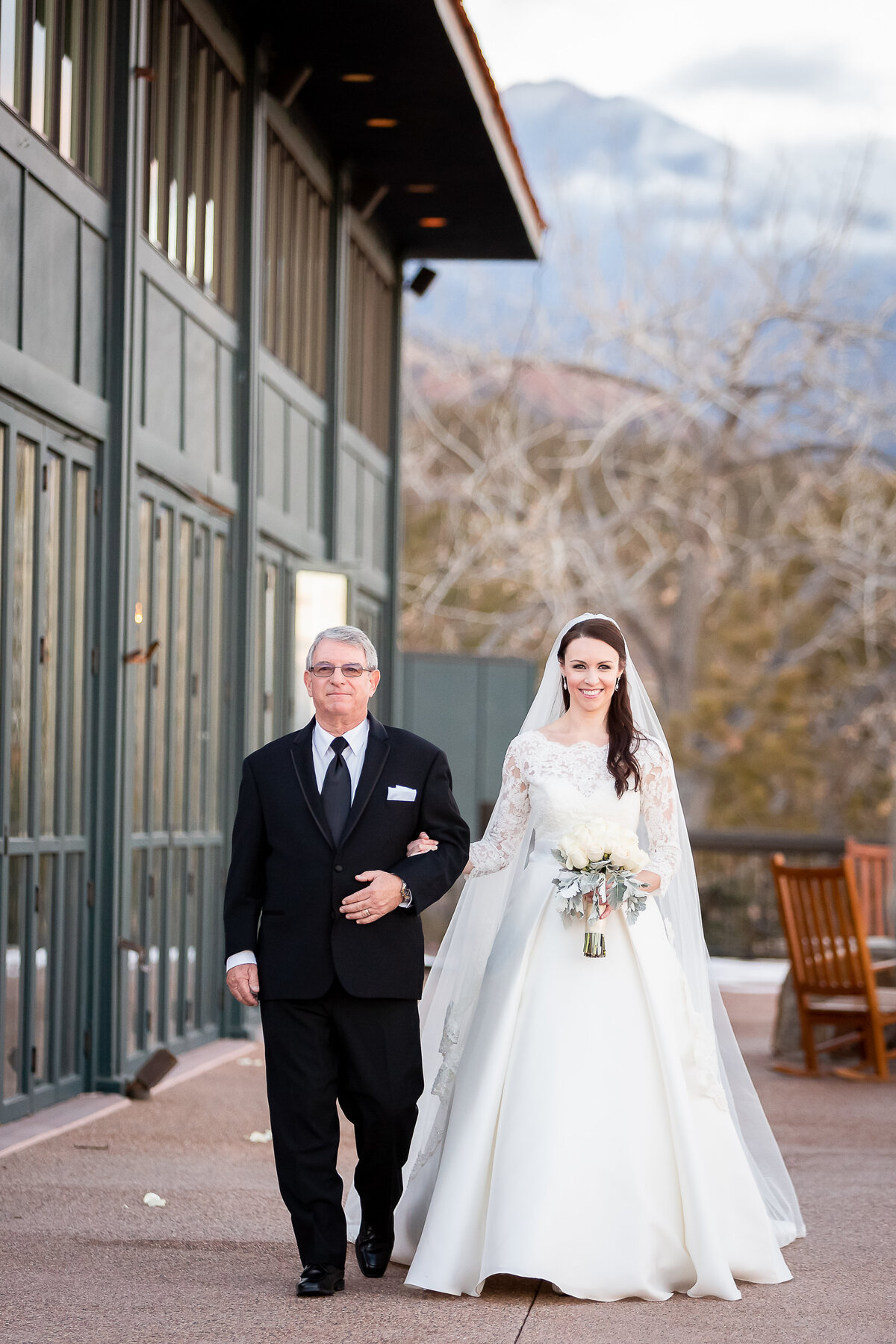 A Father Walks his Daughter down the aisle to get married, Broadmoor
