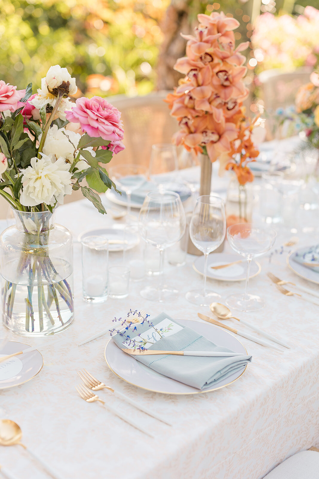 Bernardus Carmel Wedding summer outdoor dinner