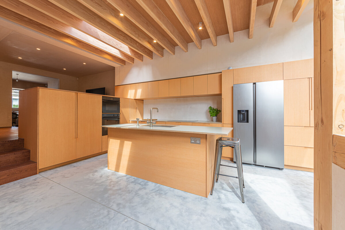 functional plywood kitchen design